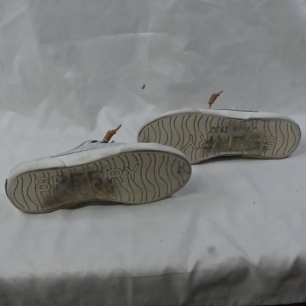 Sperry Top Sider STS97954. Size 5.5 M Gray Canvas‎ Slip-On Boat Shoes